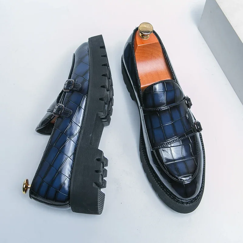 Men Shoes Prada - Sokak Modası erkek Loafer'lar Kalın Taban