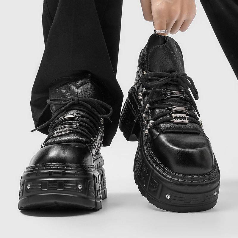 Men Shoes H&M - Yeni Gotik Punk erkek Platform Ayakkabılar