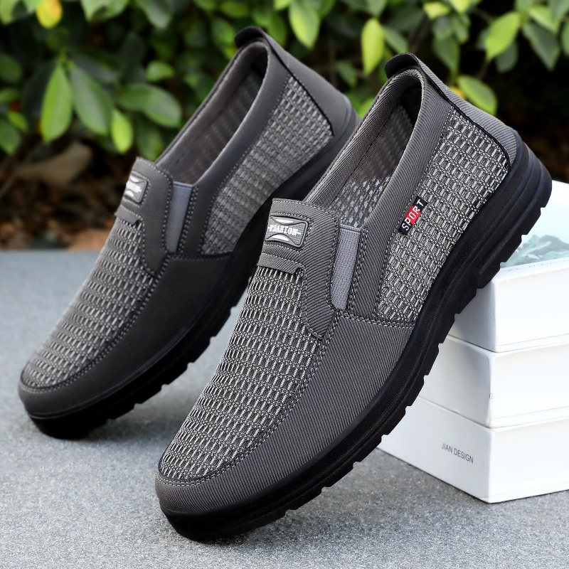 Loafer Slip On Men - Erkekler İçin Nefes Alabilen Fileli, Dokuma