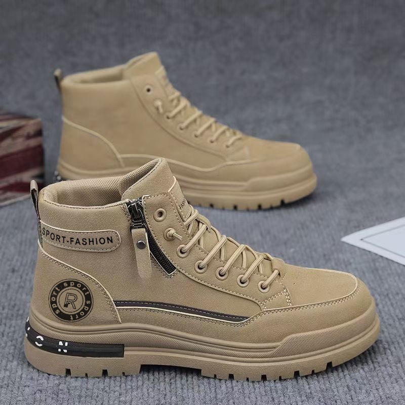 Men'S Shoes Hiking - Erkekler Retro Yüksek Top İş Botları