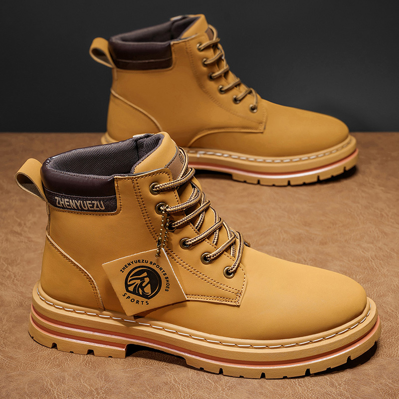 Men'S Shoes Increase Height - Erkekler için Sonbahar ve Kış Retro