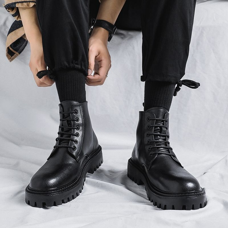 Erkek Yüksek Bilekli Deri Botl - Men'S Shoes Increase Height incelemesi ve fiyatı