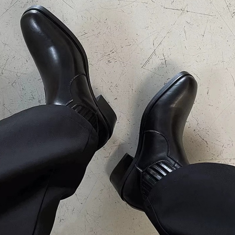 Sonbahar Kış Siyah Deri Ayakka - Men'S Shoes Increase Height incelemesi ve fiyatı
