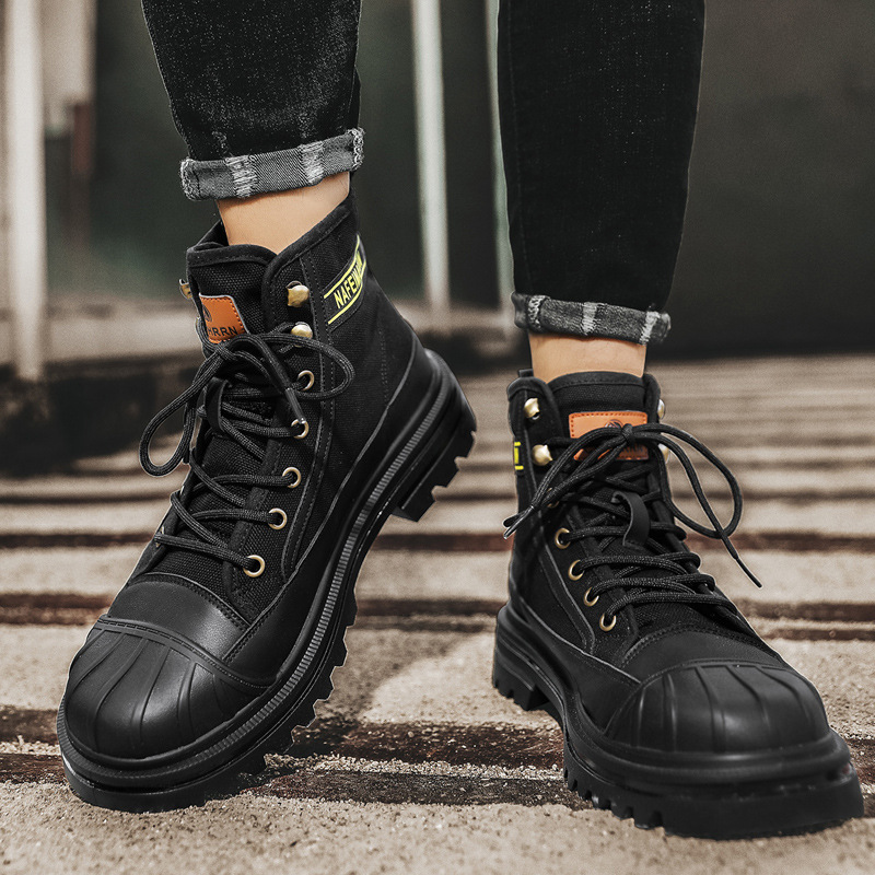 Erkek Kanvas Botları Moda Yüks - Men Shoes Office incelemesi ve fiyatı