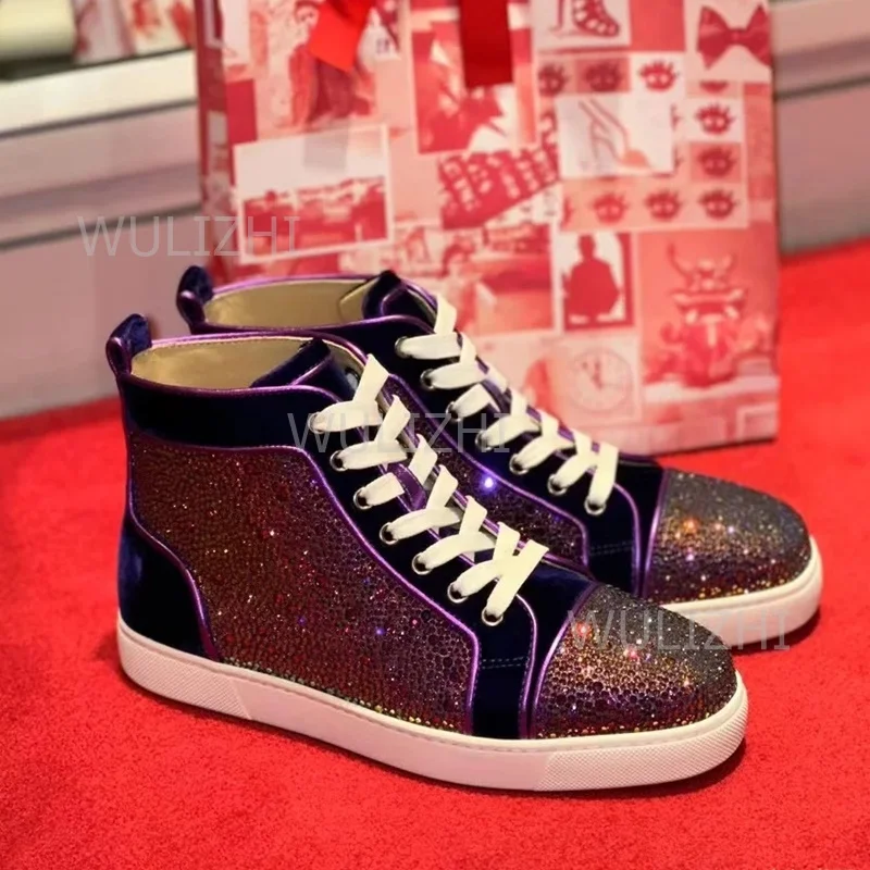 Koyu Mor Kristal Perçinli Erke - Men Shoes Runners incelemesi ve fiyatı