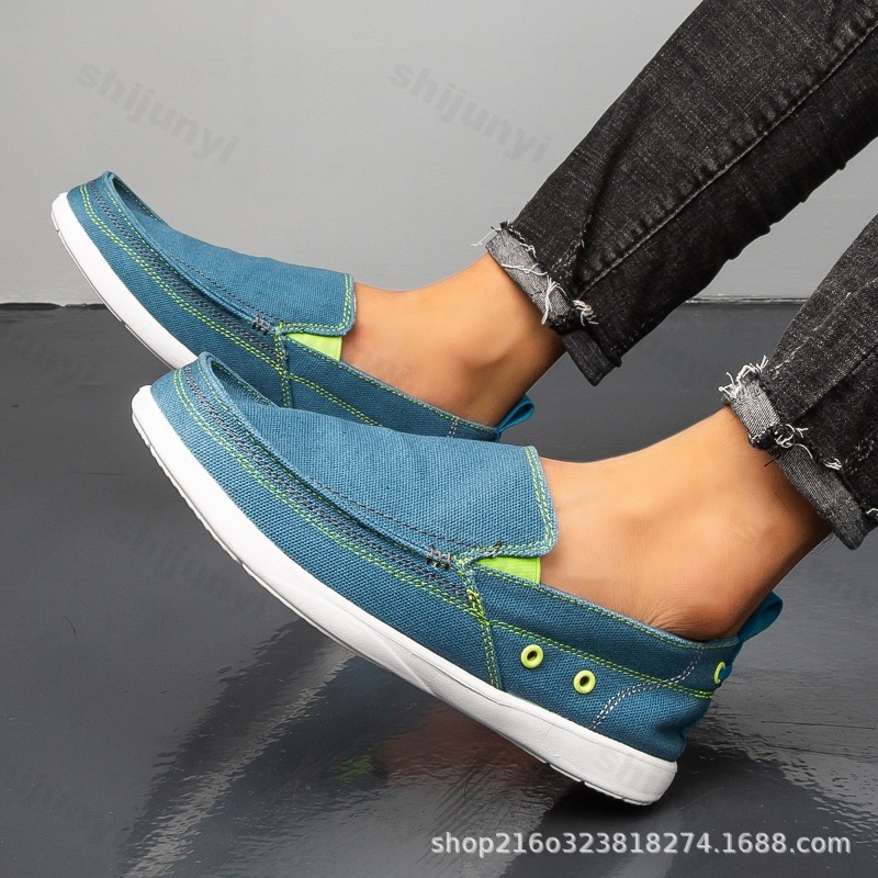 Sonbahar erkek kanvas rahat ay - Loafer Slip On Men incelemesi ve fiyatı
