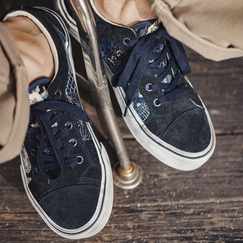 Maden japon Retro baskı kanvas - Men'S Shoes Japanese Brand incelemesi ve fiyatı