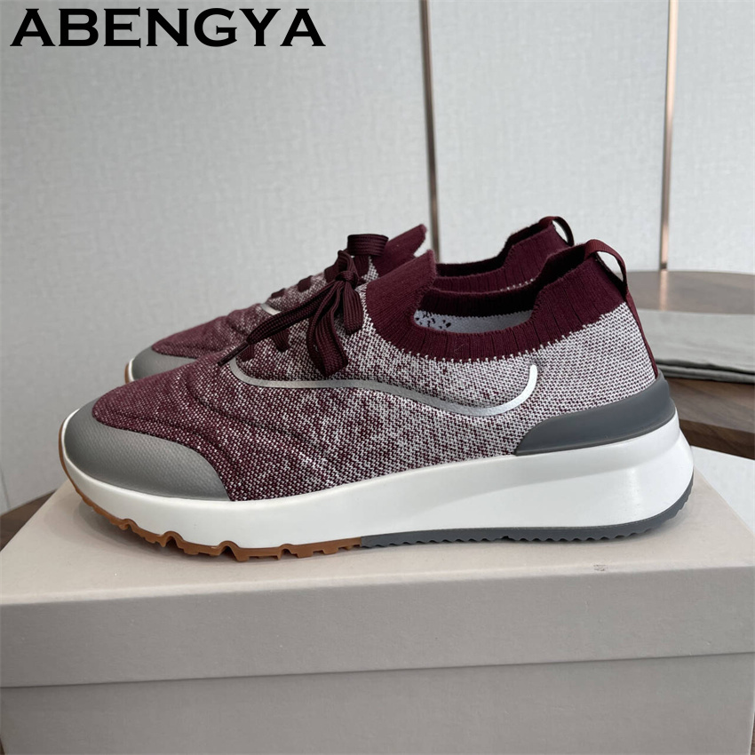 Erkekler yeni çok renkli örme  - Loafer Slip On Men incelemesi ve fiyatı